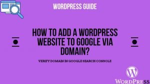 Read more about the article How to Add WordPress Website to Google via Domain?