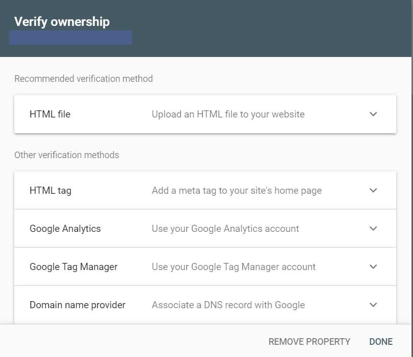 Google Search Console URL Prefix