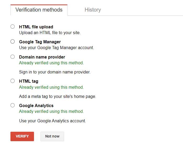 Add through Webmaster Central