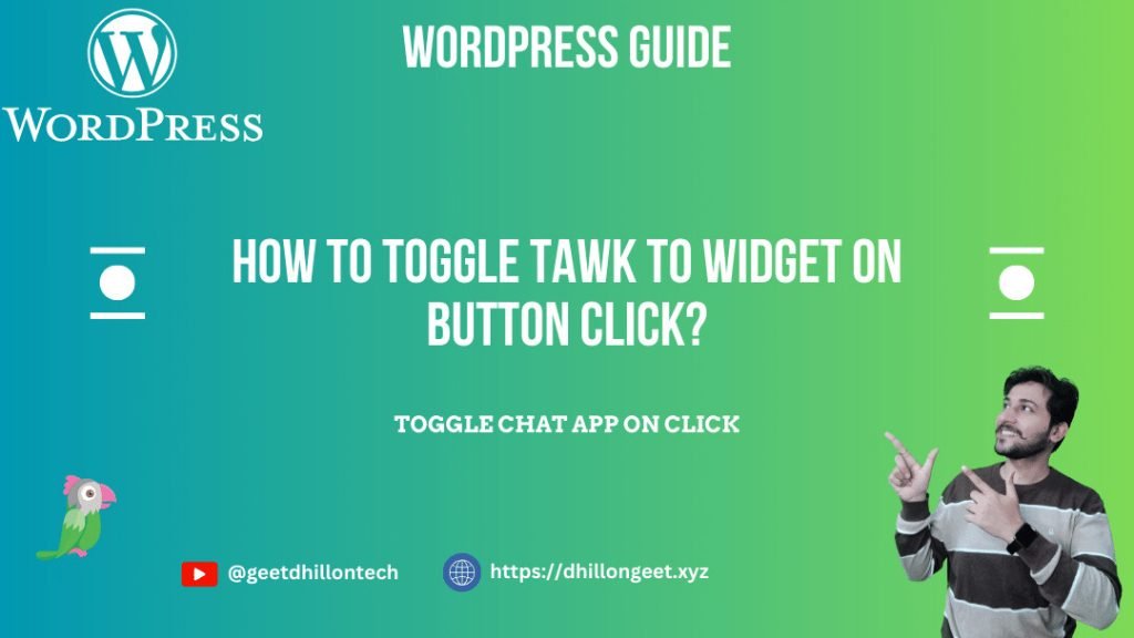 Read more about the article How to Toggle Tawk to Widget on Button Click?
